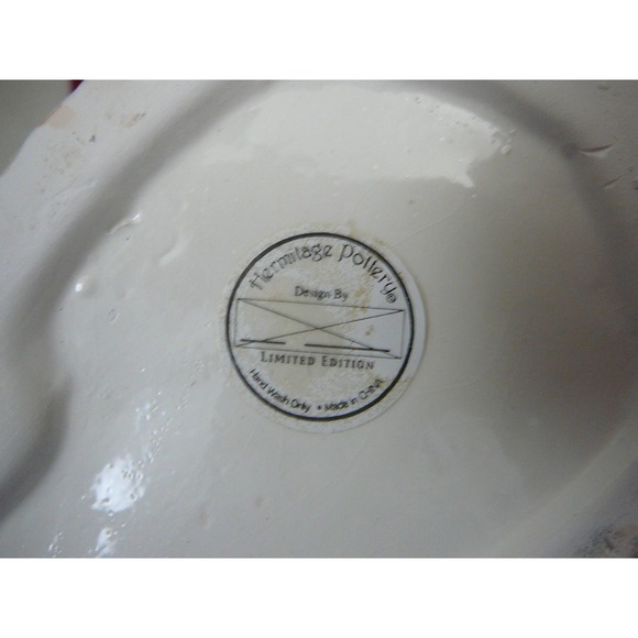 Vtg Heritage Pottery limited edition ceramic bunny planter Lusterware - Picture 4 of 7